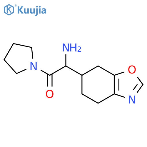 Pyrrolidine, 1-[amino(4,5,6,7-tetrahydro-6-benzoxazolyl)acetyl]- structure