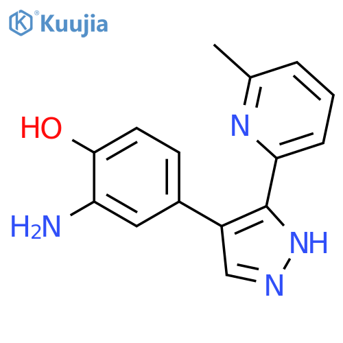 PHENOL, 2-AMINO-4-[3-(6-METHYL-2-PYRIDINYL)-1H-PYRAZOL-4-YL]- structure