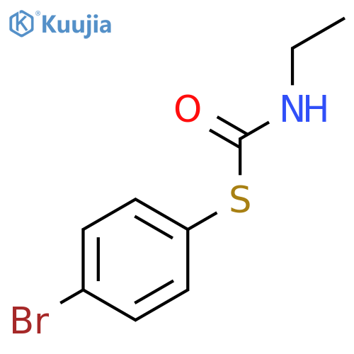 Carbamothioic acid, ethyl-, S-(4-bromophenyl) ester structure