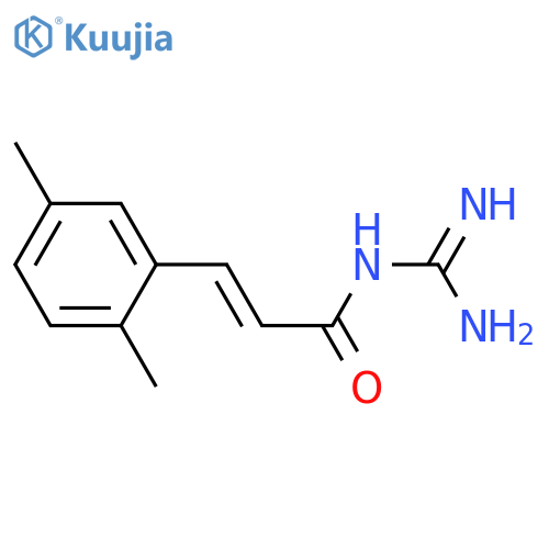 2-Propenamide,N-(aminoiminomethyl)-3-(2,5-dimethylphenyl)-, (2E)- structure