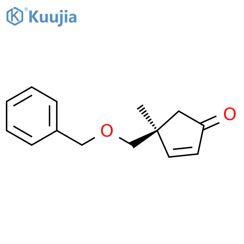 2-Cyclopenten-1-one,4-methyl-4-[(phenylmethoxy)methyl]-, (4S)- structure
