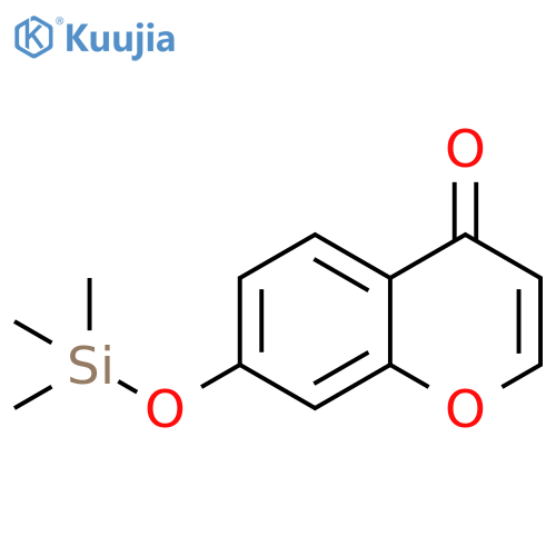 4H-1-Benzopyran-4-one, 7-[(trimethylsilyl)oxy]- structure