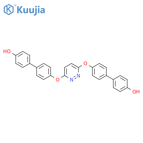 [1,1'-BIPHENYL]-4-OL, 4',4'''-[3,6-PYRIDAZINEDIYLBIS(OXY)]BIS- structure