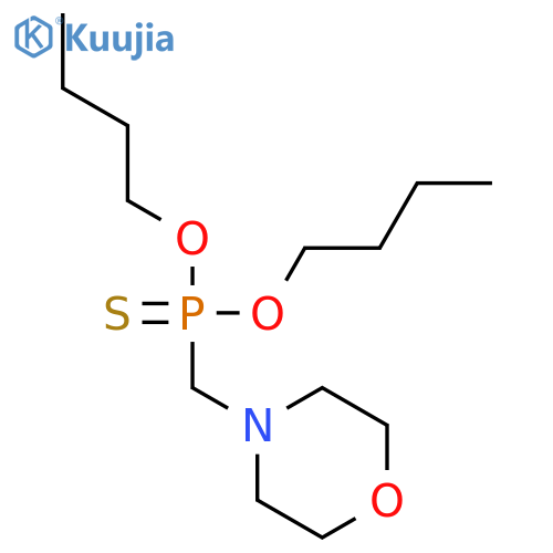 Phosphonothioic acid, (4-morpholinylmethyl)-, O,O-dibutyl ester structure