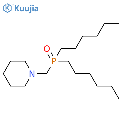 PIPERIDINE, 1-[(DIHEXYLPHOSPHINYL)METHYL]- structure