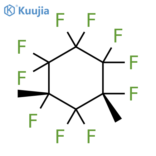 Cyclohexane, 1,1,2,2,3,3,4,5,5,6-decafluoro-4,6-dimethyl-, (4R,6S)-rel- structure