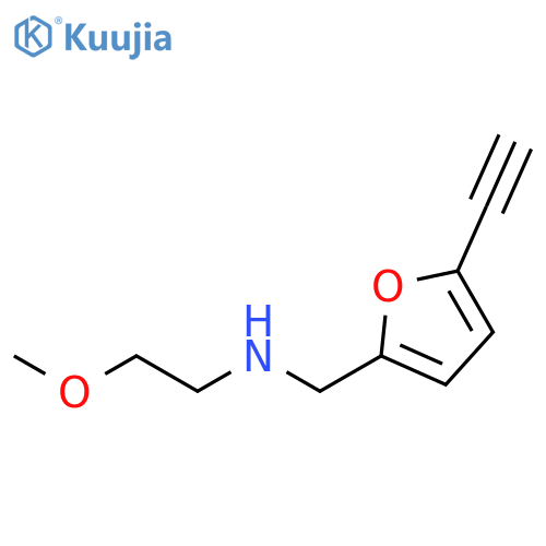 2-Furanmethanamine, 5-ethynyl-N-(2-methoxyethyl)- structure
