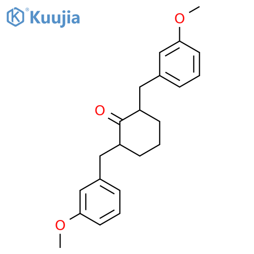2,6-Bis(3-methoxybenzyl)cyclohexanone structure