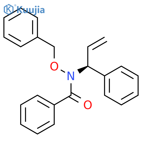 Benzamide, N-(phenylmethoxy)-N-[(1S)-1-phenyl-2-propenyl]- structure