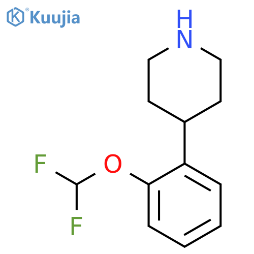 4-2-(difluoromethoxy)phenylpiperidine structure