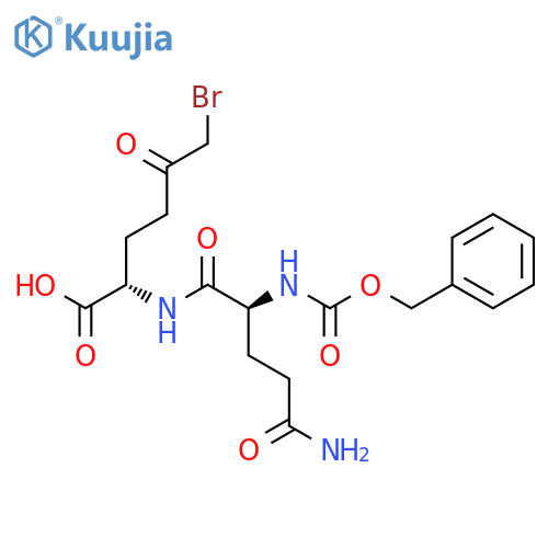 L-Norleucine, N2-[(phenylmethoxy)carbonyl]-L-glutaminyl-6-bromo-5-oxo- structure