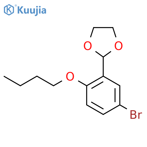 1,3-Dioxolane, 2-(5-bromo-2-butoxyphenyl)- structure