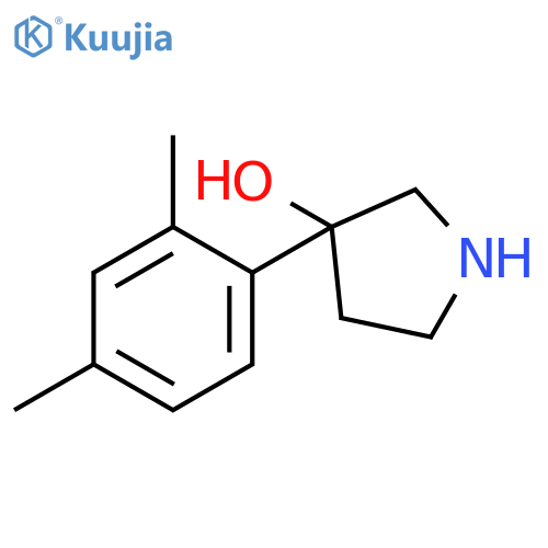 3-PYRROLIDINOL, 3-(2,4-DIMETHYLPHENYL)- structure