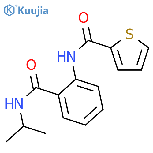 N-[2-(propan-2-ylcarbamoyl)phenyl]thiophene-2-carboxamide structure