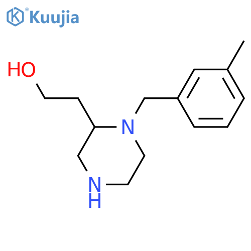 2-[1-(3-Methylbenzyl)-2-piperazinyl]ethanol structure