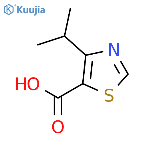 4-(propan-2-yl)-1,3-thiazole-5-carboxylic acid structure