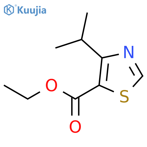 5-Thiazolecarboxylic acid, 4-(1-methylethyl)-, ethyl ester structure