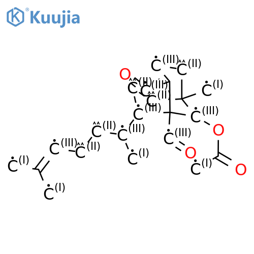 Bicyclo[3.3.1]non-2-ene-1,2-dicarboxaldehyde,9-(acetyloxy)-8-[(1R)-1,5-dimethyl-4-hexenyl]-5-methyl-, (1R,5R,8S,9R)- structure