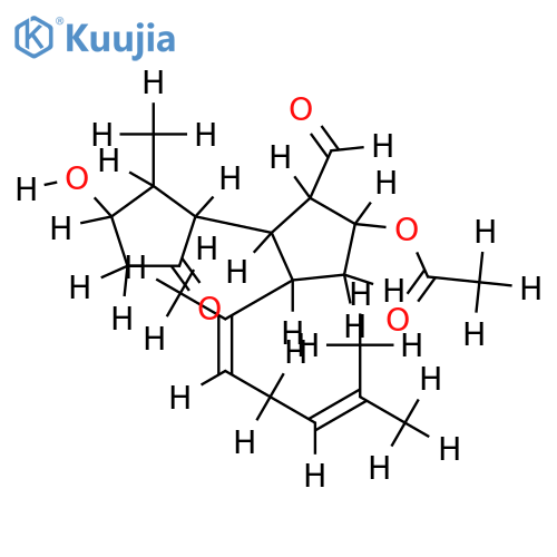 (2S,5S,13Z)-5-acetoxy-2-hydroxy-10-oxo-4,10-secospata-13(15),17-dien-12-al structure