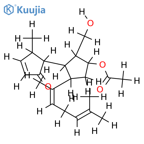 (13Z)-5-acetoxy-12-hydroxy-4,10-secospata-2,13(15),17-trien-10-one structure
