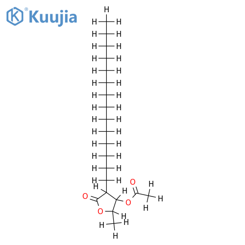 (2R*,3R*,4R*)-3-acetoxy-2-tetradecylpentan-4-olide structure