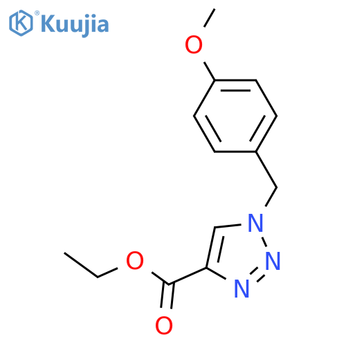 ethyl 1-(4-methoxyphenyl)methyl-1H-1,2,3-triazole-4-carboxylate structure