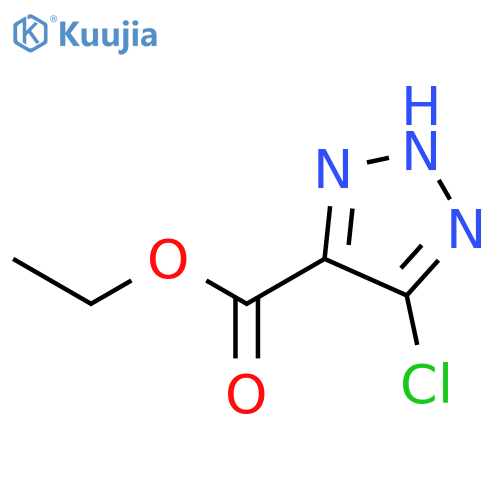 1H-1,2,3-Triazole-4-carboxylic acid, 5-chloro-, ethyl ester structure