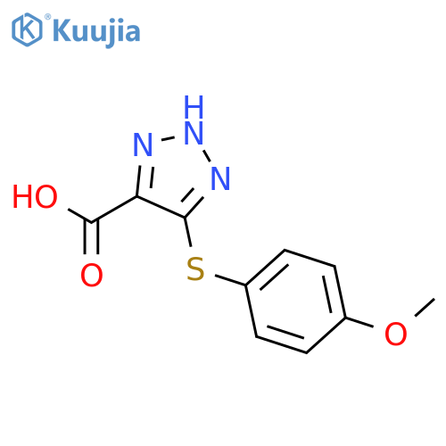 1H-1,2,3-Triazole-4-carboxylic acid, 5-[(4-methoxyphenyl)thio]- structure