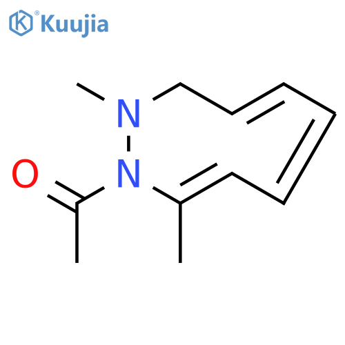 1H-1,2-Diazonine, 1-acetyl-2,3-dihydro-2,9-dimethyl-, (Z,Z,E)- structure