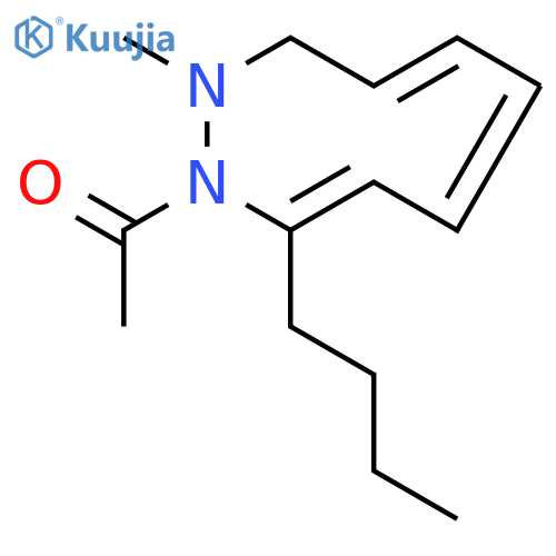 1H-1,2-Diazonine, 1-acetyl-9-butyl-2,3-dihydro-2-methyl-, (Z,Z,E)- structure