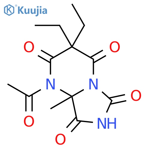 Imidazo[1,5-a]pyrimidine-2,4,6,8(3H,7H)-tetrone,1-acetyl-3,3-diethyldihydro-8a-methyl- structure