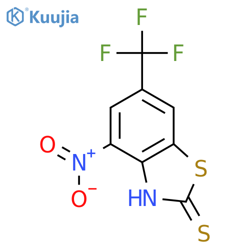 2(3H)-Benzothiazolethione, 4-nitro-6-(trifluoromethyl)- structure