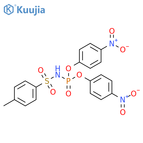 Phosphoramidic acid, [(4-methylphenyl)sulfonyl]-, bis(4-nitrophenyl) ester (9CI) structure