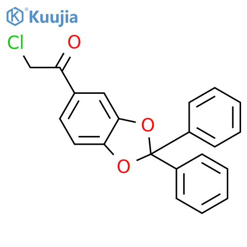 1-(2,2-Diphenyl-1,3-benzodioxol-5-yl)-2-chloroethanone structure