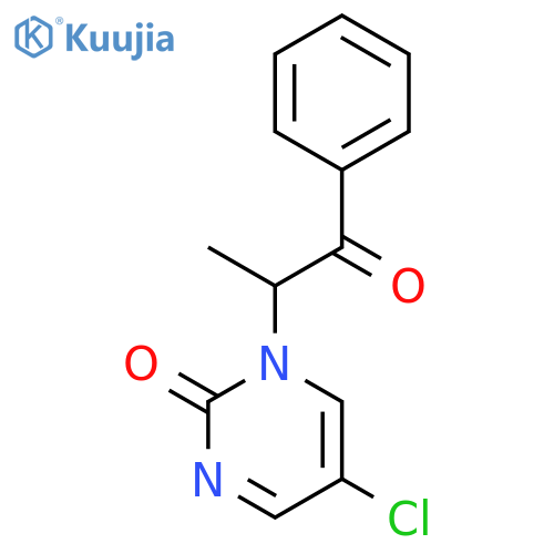 2(1H)-PYRIMIDINONE, 5-CHLORO-1-(1-METHYL-2-OXO-2-PHENYLETHYL)- structure