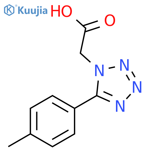 1H-Tetrazole-1-acetic acid, 5-(4-methylphenyl)- structure
