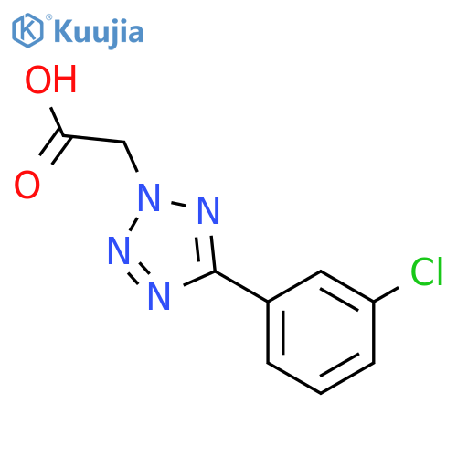 [5-(3-Chloro-phenyl)-tetrazol-2-yl]-acetic acid structure