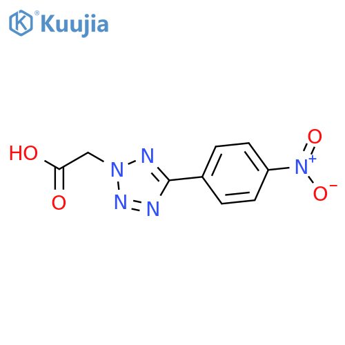 5-(4-Nitrophenyl)-2H-tetrazole-2-acetic acid structure