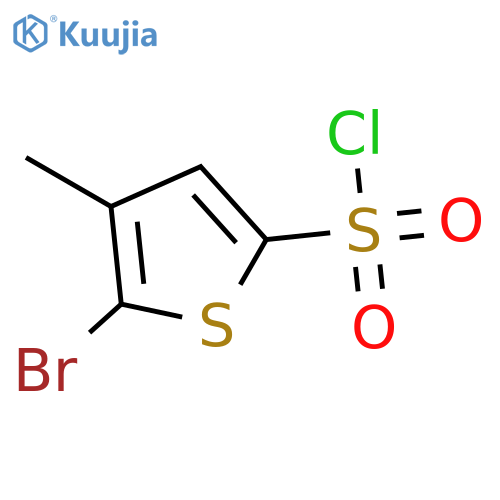 5-bromo-4-methylthiophene-2-sulfonyl chloride structure