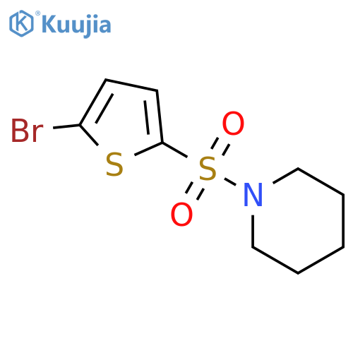 1-(5-bromo-2-thienylsulfonyl)piperidine structure