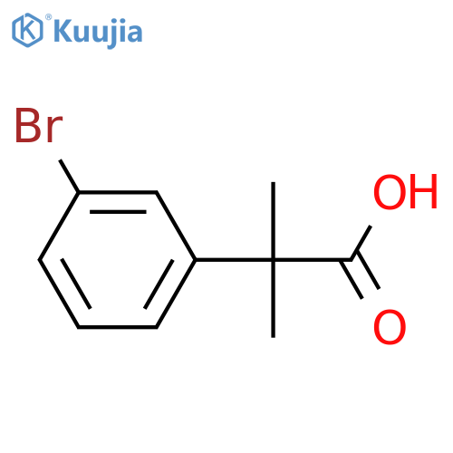 2-(3-Bromophenyl)-2-methylpropanoic acid structure