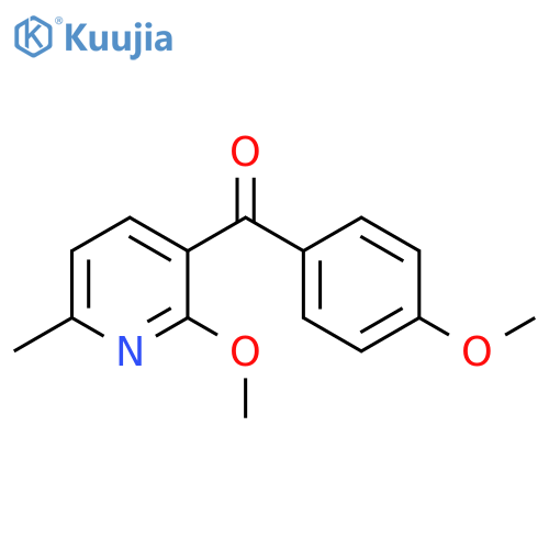Methanone, (2-methoxy-6-methyl-3-pyridinyl)(4-methoxyphenyl)- structure