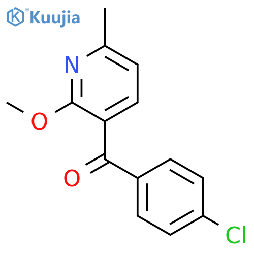 Methanone, (4-chlorophenyl)(2-methoxy-6-methyl-3-pyridinyl)- structure