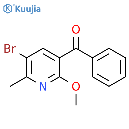 Methanone, (5-bromo-2-methoxy-6-methyl-3-pyridinyl)phenyl- structure