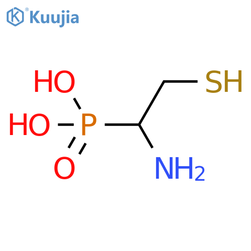 Phosphonic acid, (1-amino-2-mercaptoethyl)- structure
