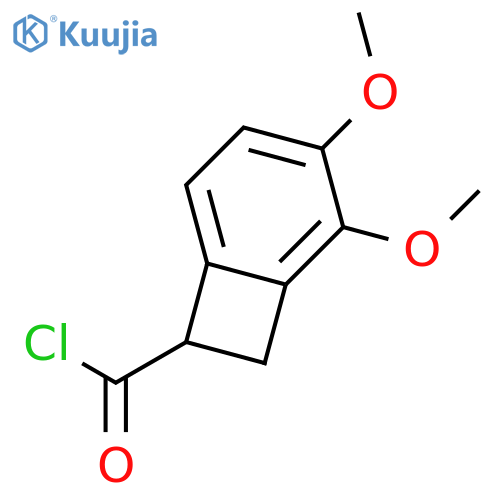 2,3-Dimethoxybicyclo[4.2.0]octa-1,3,5-triene-7-carbonyl chloride structure