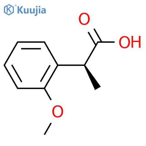 (2S)-2-(2-Methoxyphenyl)propanoic acid structure
