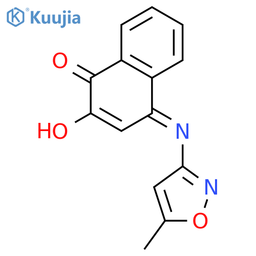 1(4H)-Naphthalenone, 2-hydroxy-4-[(5-methyl-3-isoxazolyl)imino]- structure
