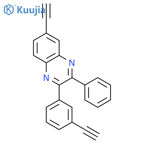 QUINOXALINE, 6-ETHYNYL-2-(3-ETHYNYLPHENYL)-3-PHENYL- structure