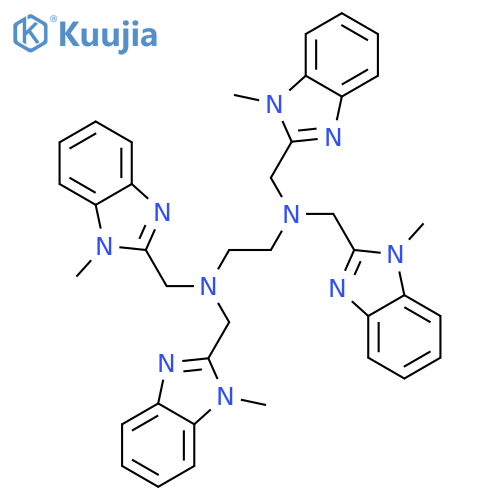 1,2-Ethanediamine,N1,N1,N2,N2-tetrakis[(1-methyl-1H-benzimidazol-2-yl)methyl]- structure